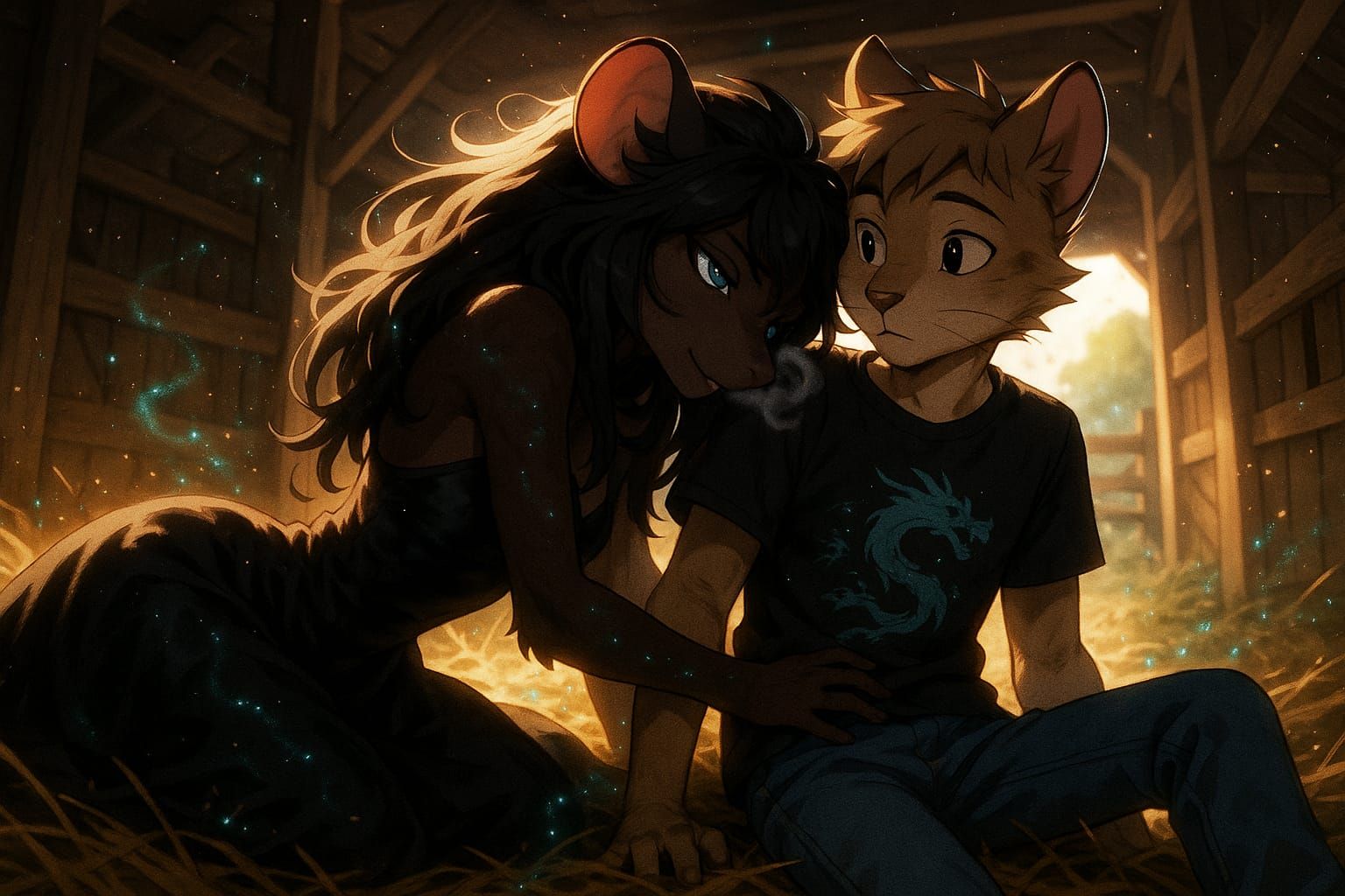 Sneaking off to the Barn