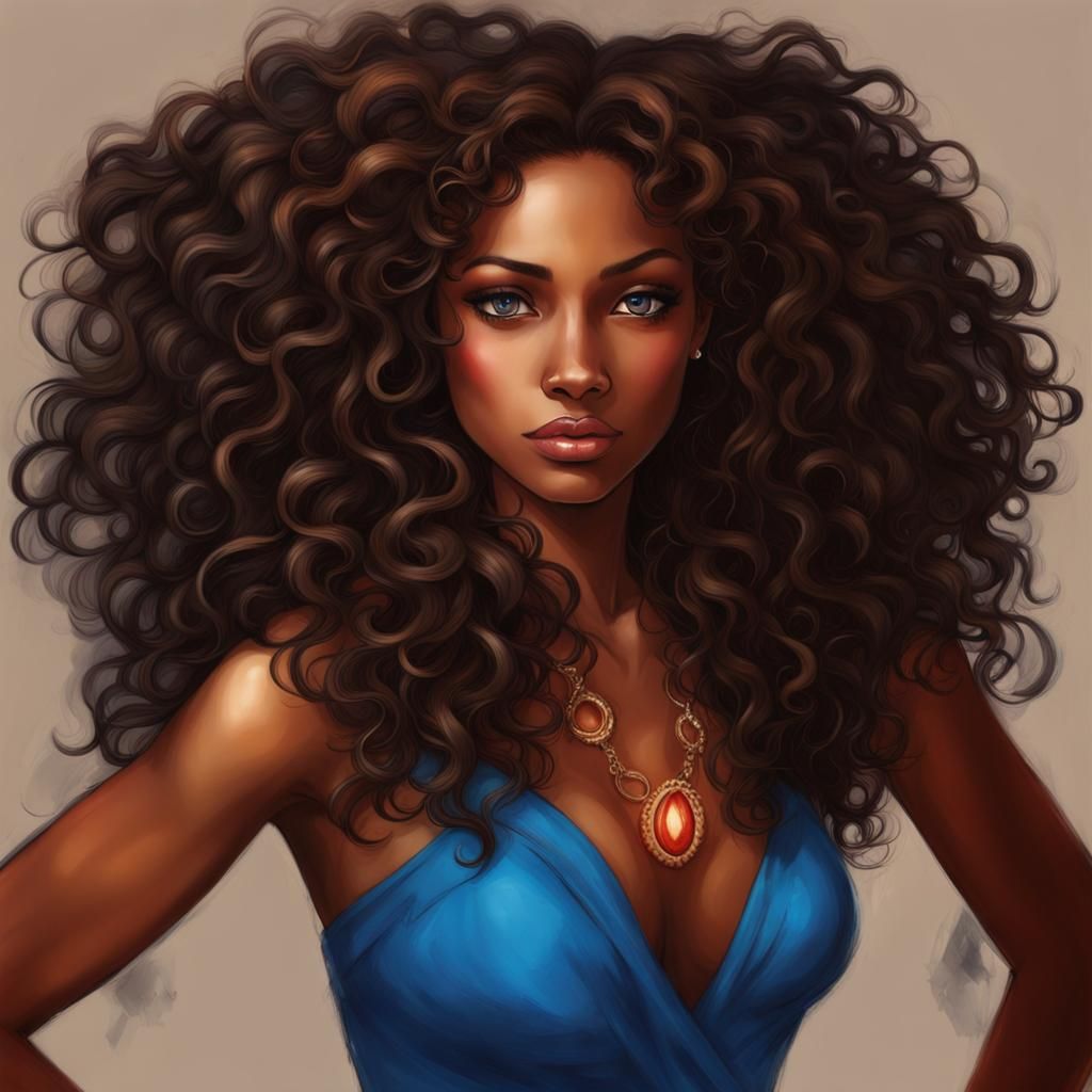 African American Female - Ai Generated Artwork - Nightcafe Creator