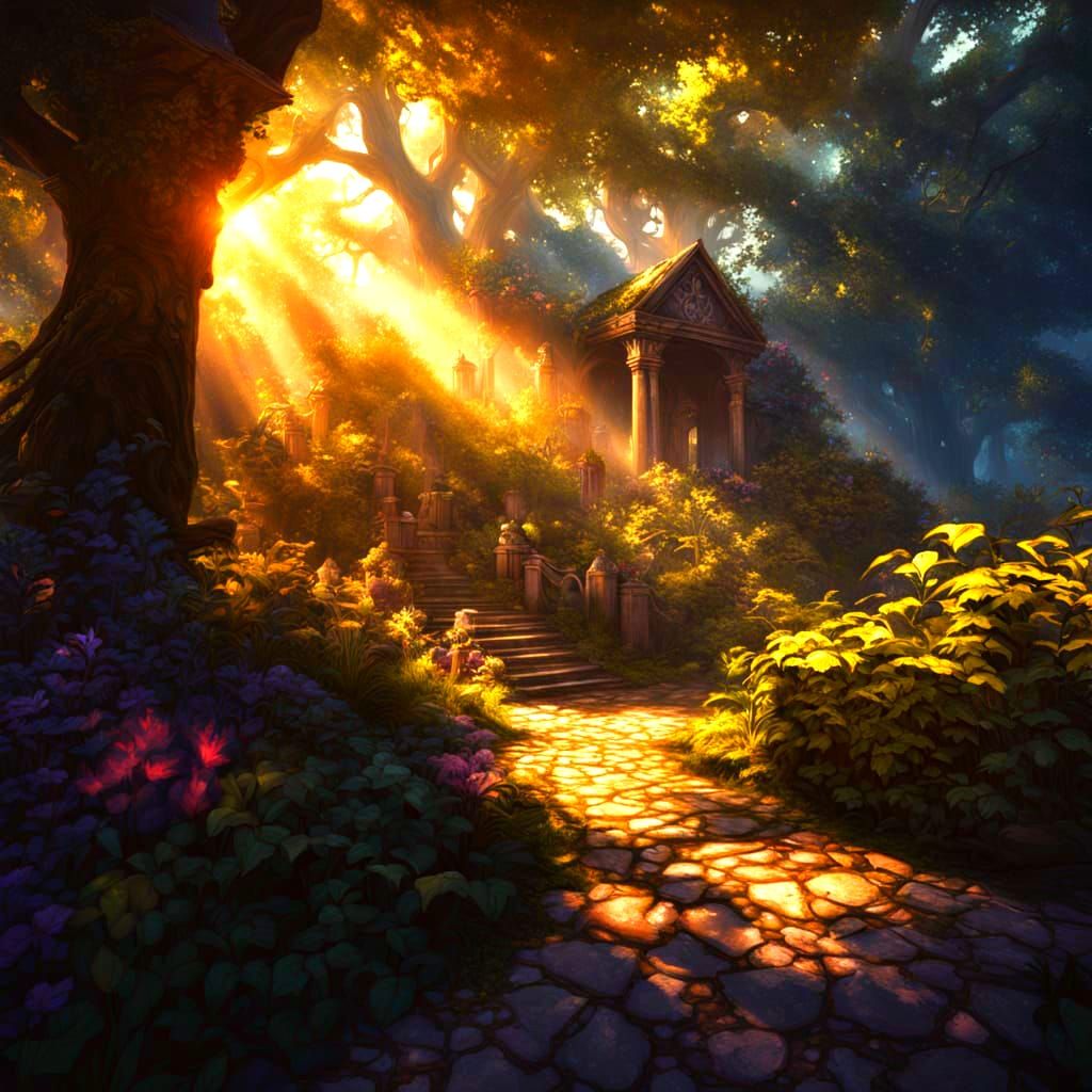 Vibrant Avian Splendor in Dark Fantasy Style