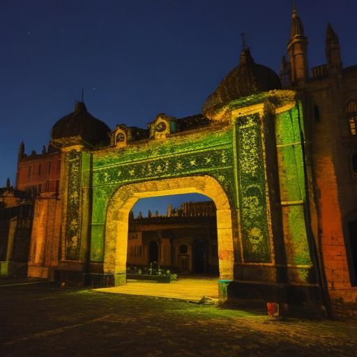 Majestic Lion at Sunset in Africa