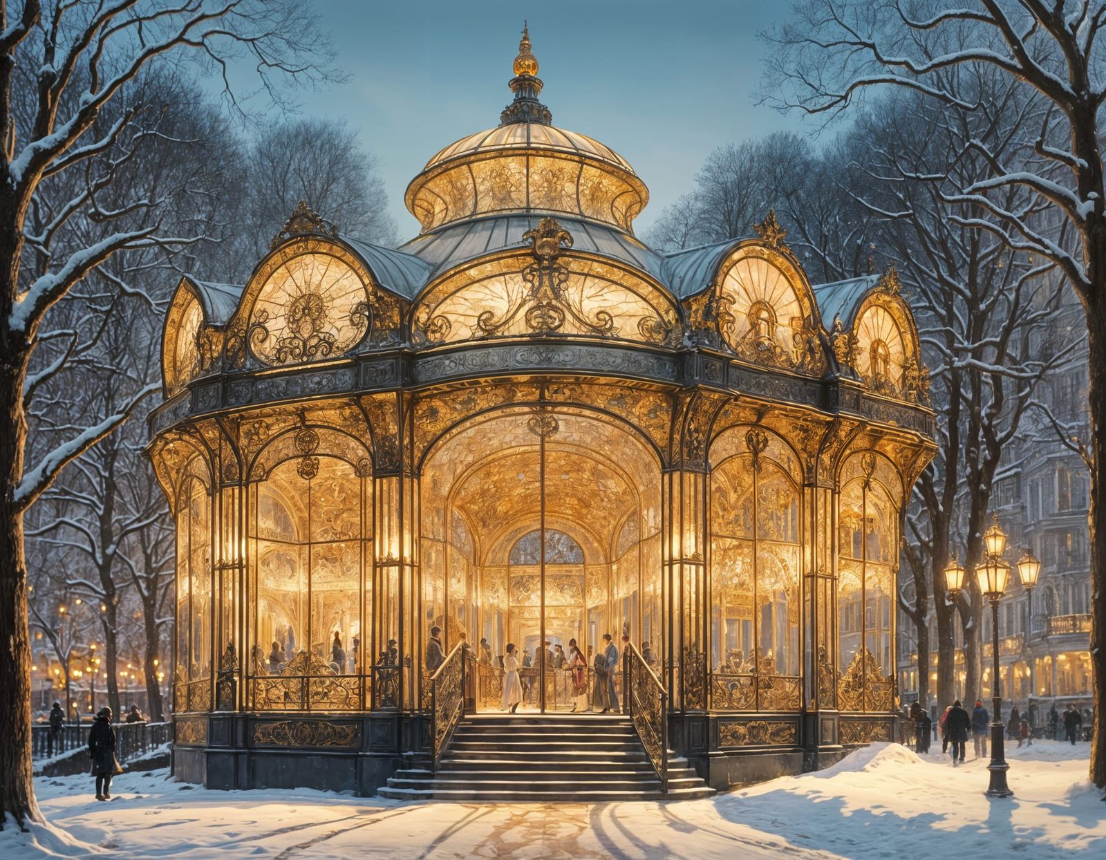 Pavilion in Paris  by @Sig