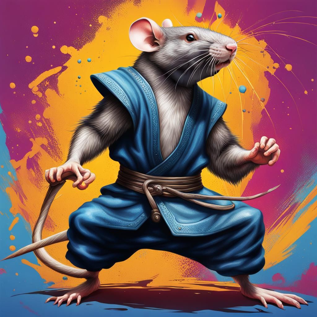 Kung-fu fighter rat