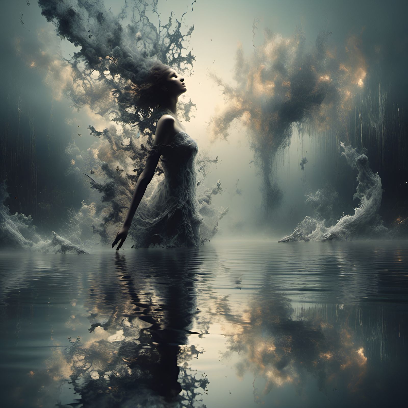 Echoes of the Silent Tempest -
[<lora:Fragmentation 1:1.0> <lora:Colored Smoke:1.0>]  by @HippiNinjaPirate