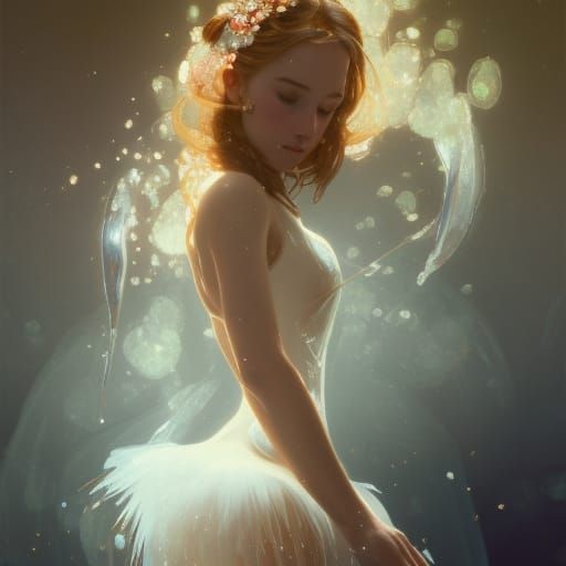Ballerina in ice