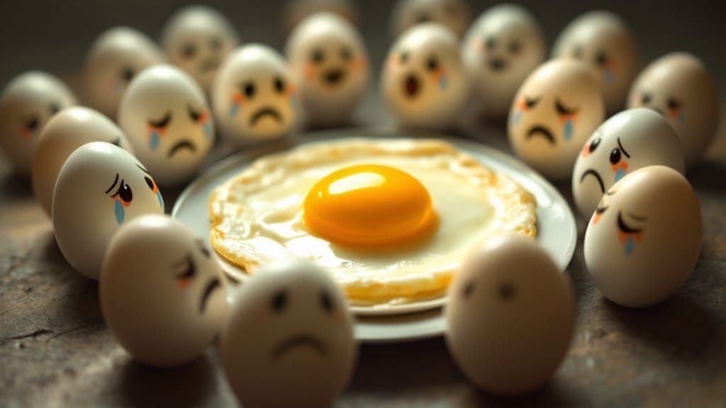 I guess he ended sunny side up