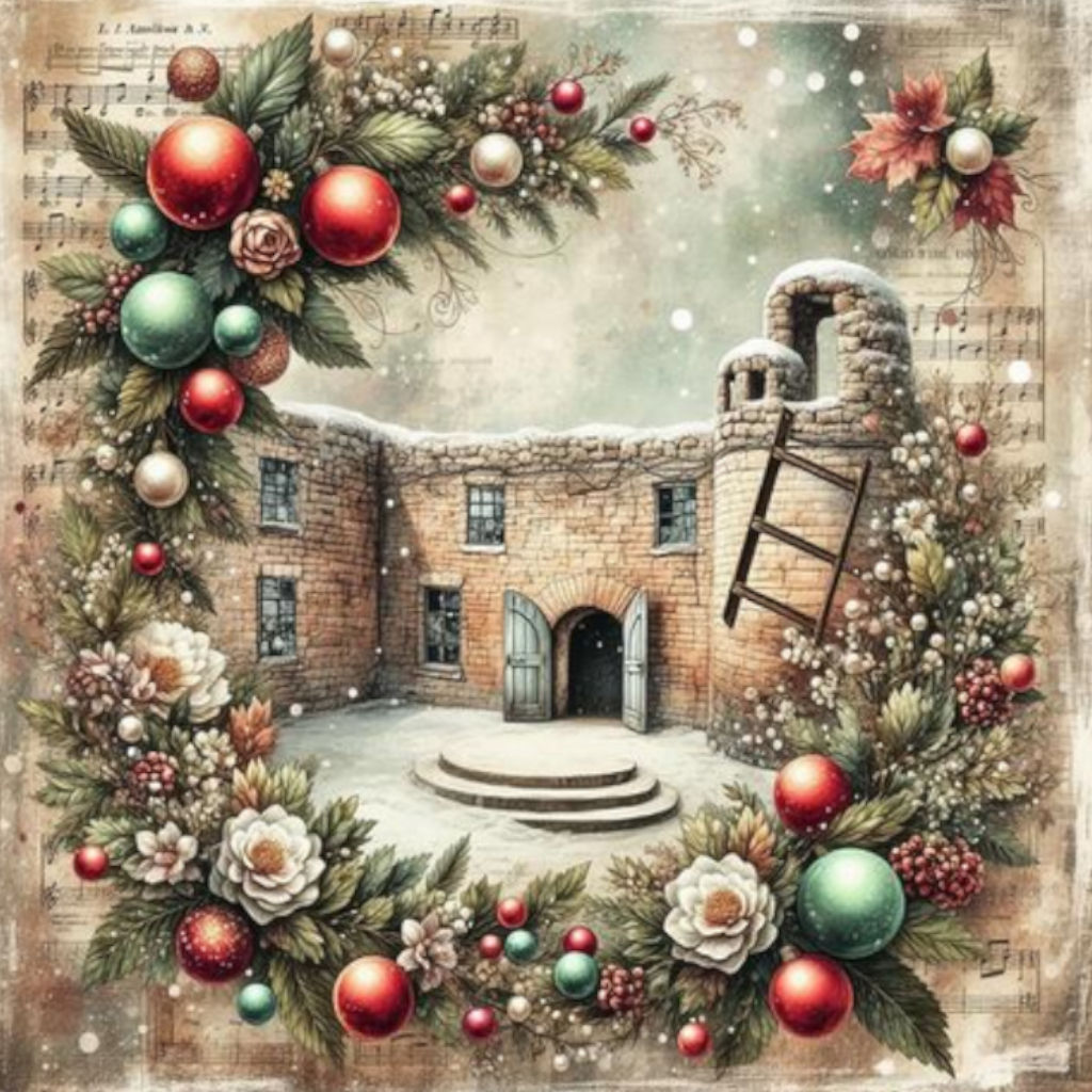 Christmas Barn-like Building