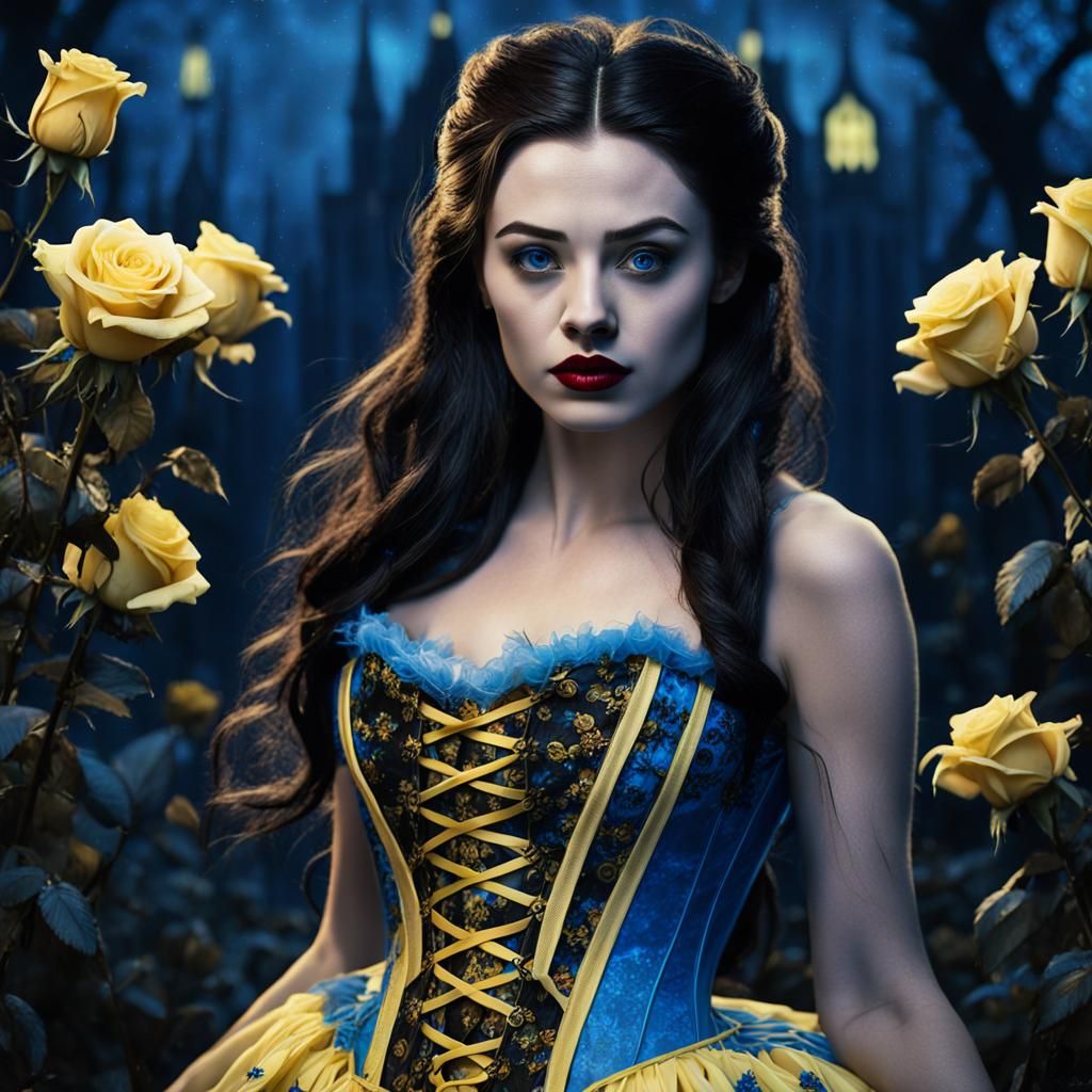 twisted fairytale gothic beautiful young 17 year old Belle w...
