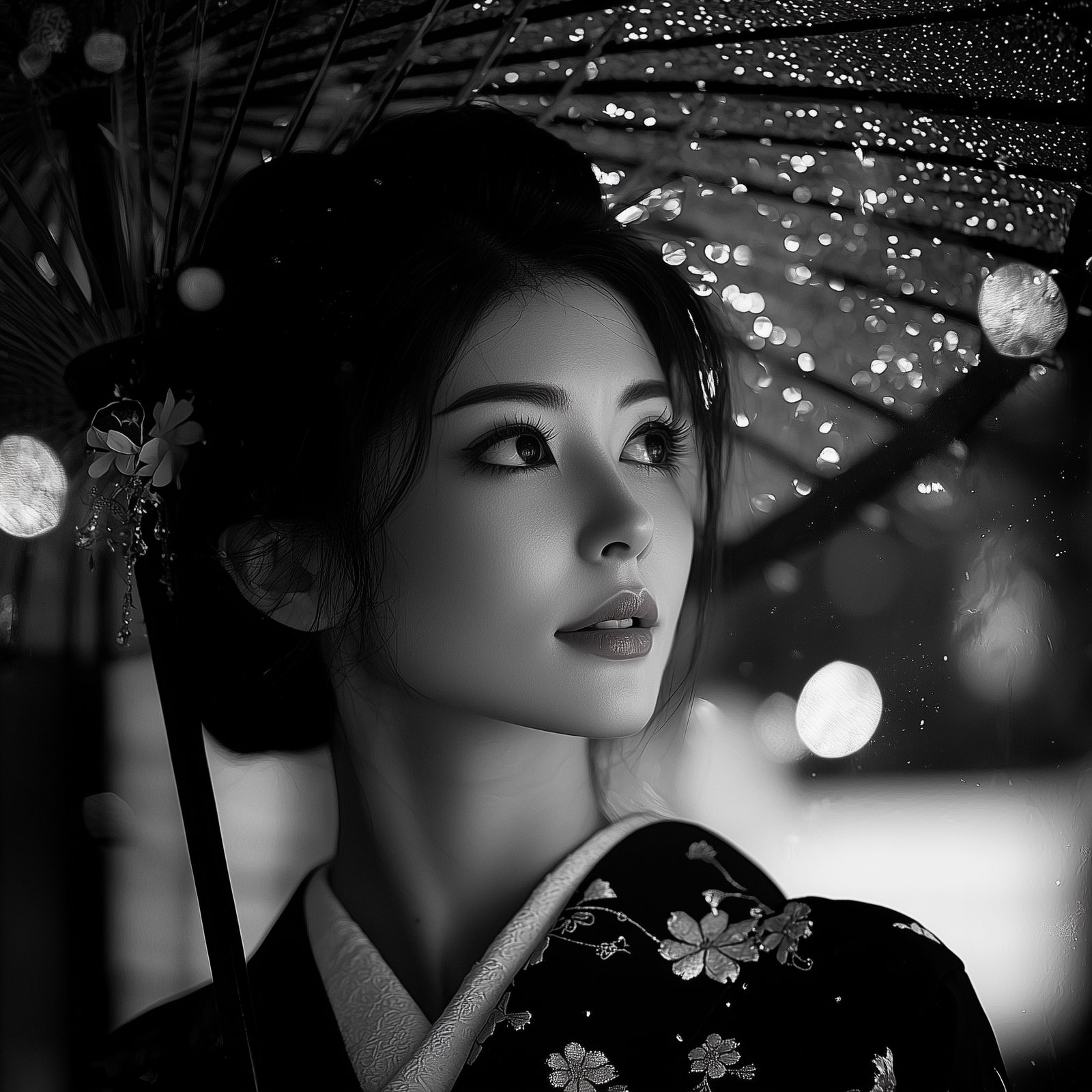 Lady With Umbrella
