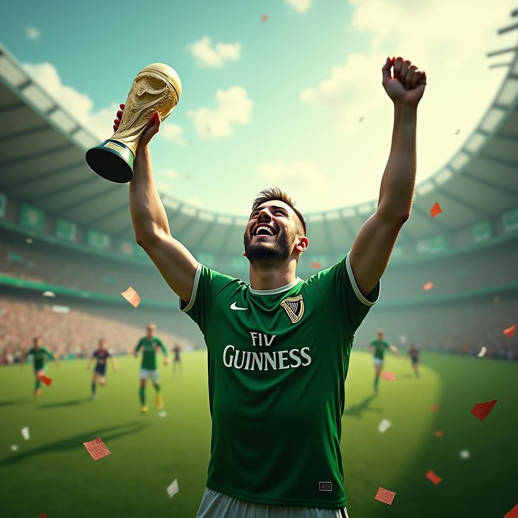 ireland winning fifa world cup Player Guinness