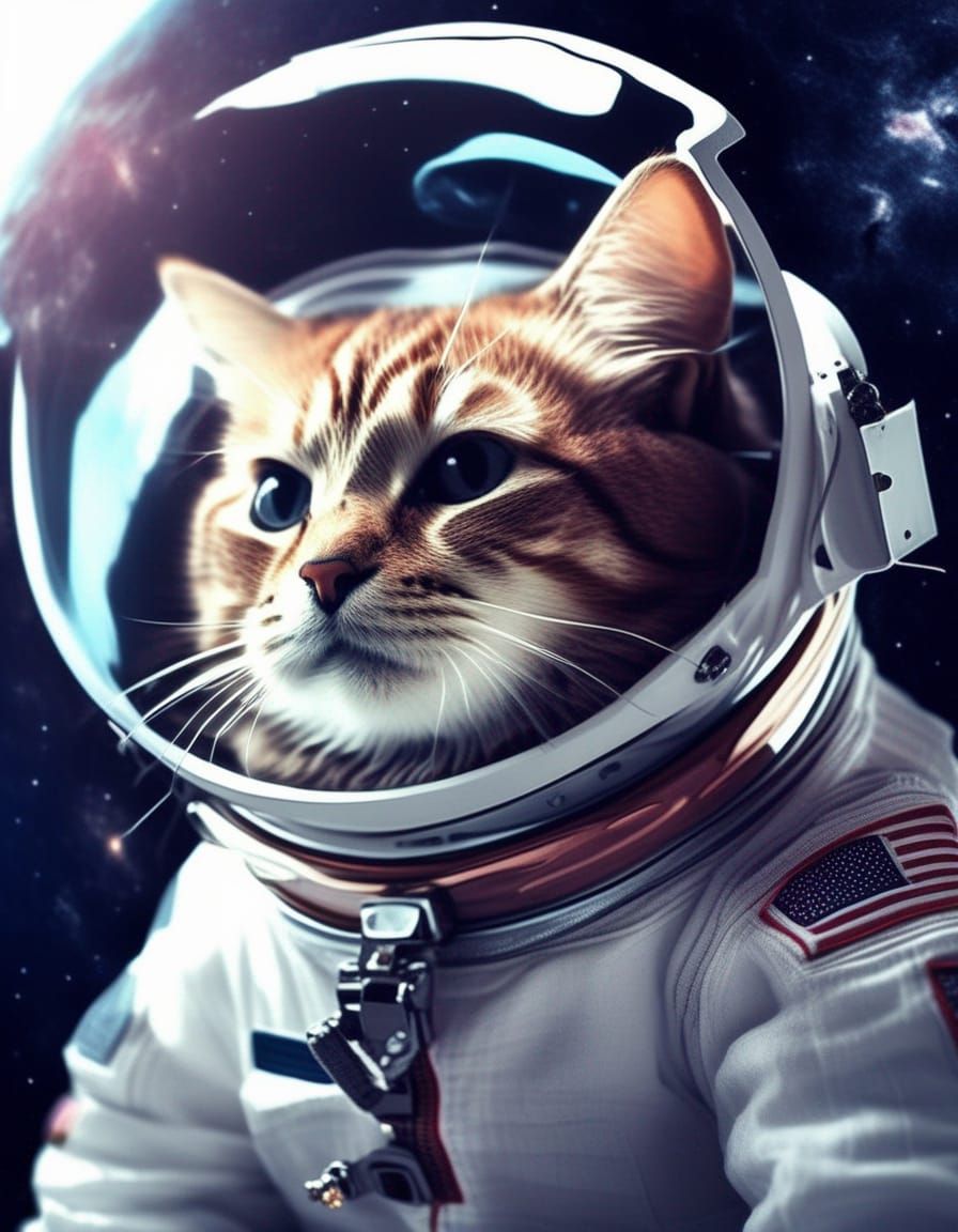 Astronaut Cat  by @William