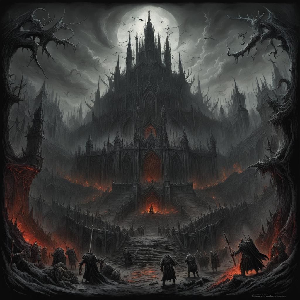 Grimdark Castle  by @GildiaMiecza