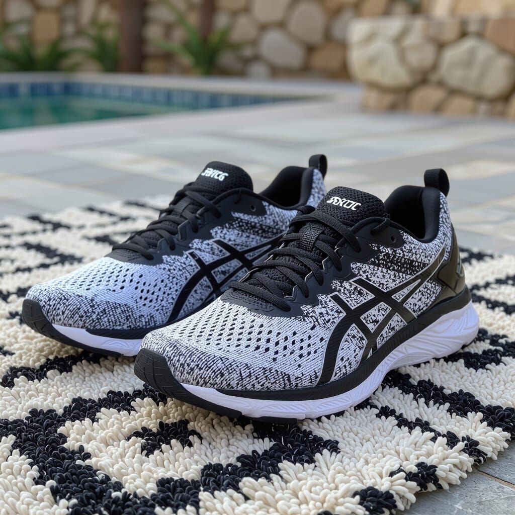 Sneakers on a Silver Carpet