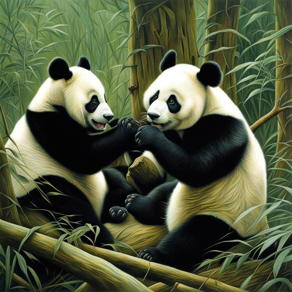 Pandas - AI Generated Artwork - NightCafe Creator