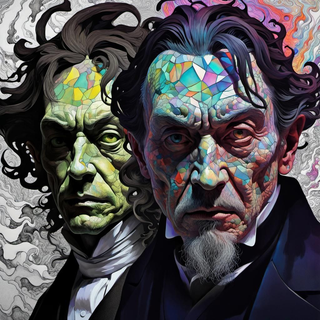 Dr Jekyll / Mr Hyde - AI Generated Artwork - NightCafe Creator