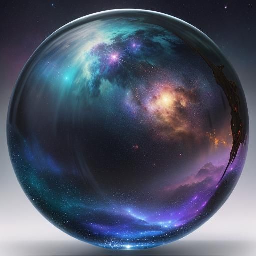 Nebula in a glass ball