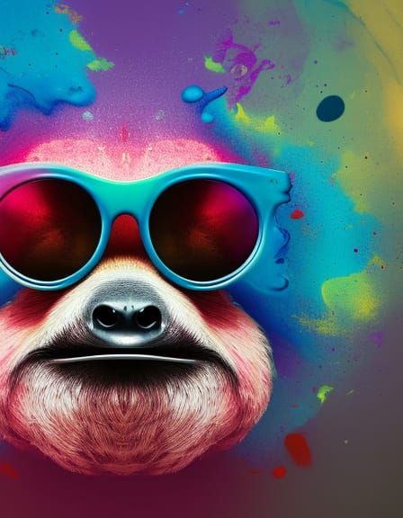 Pop Sloth - AI Generated Artwork - NightCafe Creator