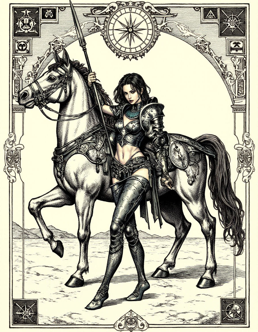 Medieval engraving-style illustration 55