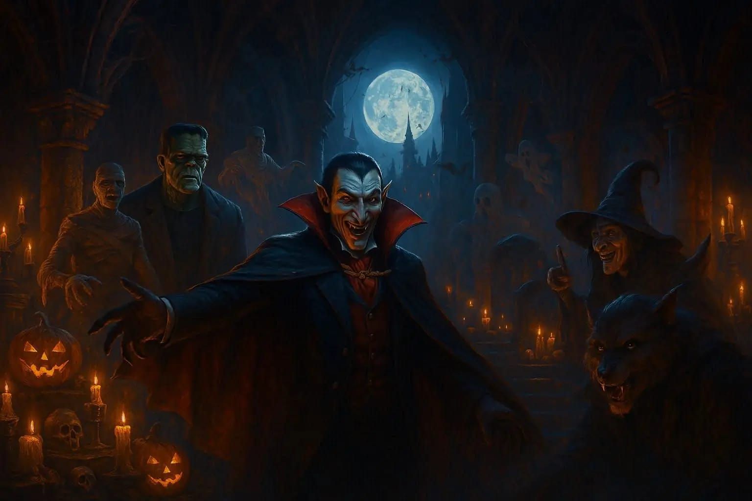 Halloween in Dracula's castle