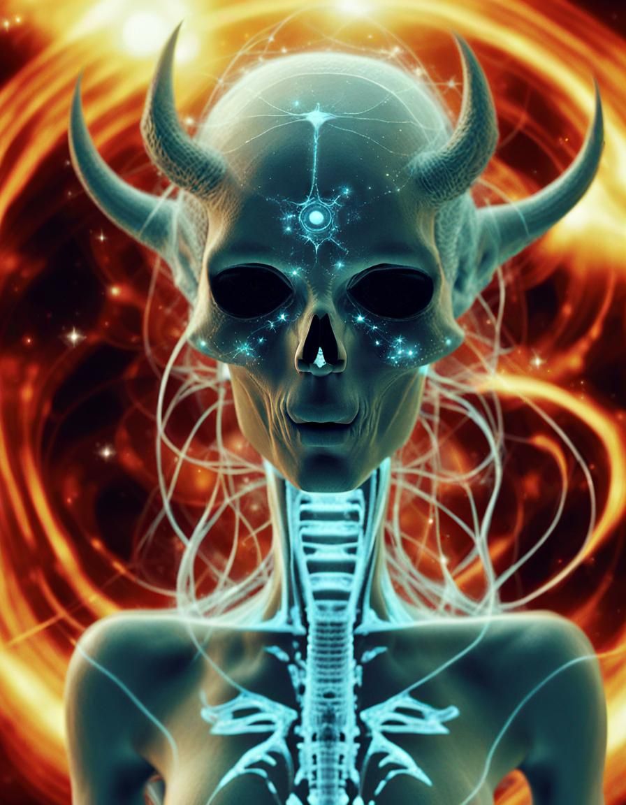 Cosmic Dot Matrix: Digital Data Overload