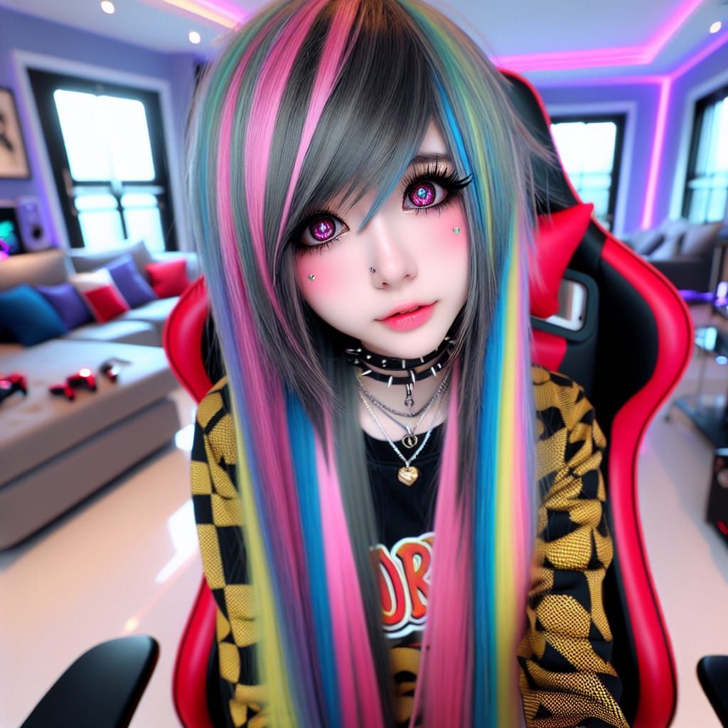 Cute Emo Girl 3 Ai Generated Artwork Nightcafe Creator 8127