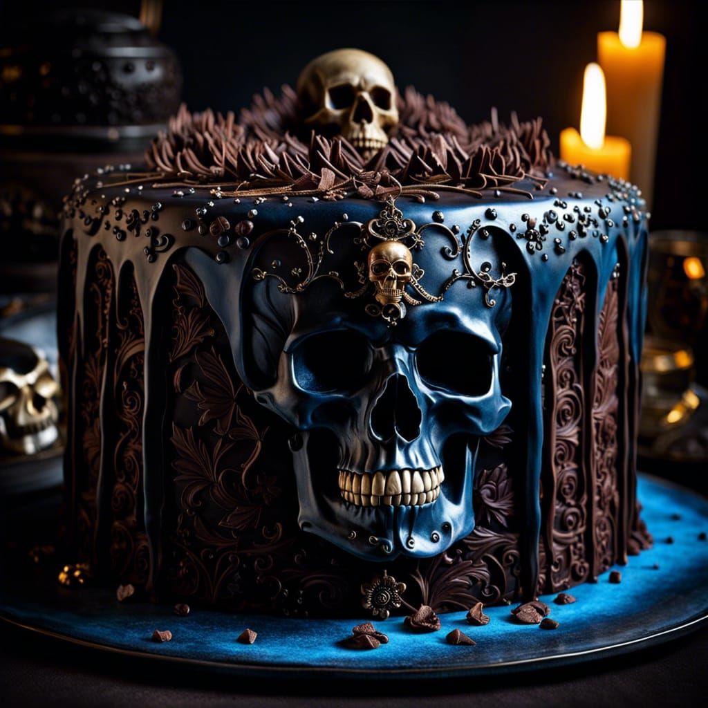 Gorg Choco Goth Cake 😋  by @SiliconSavanna