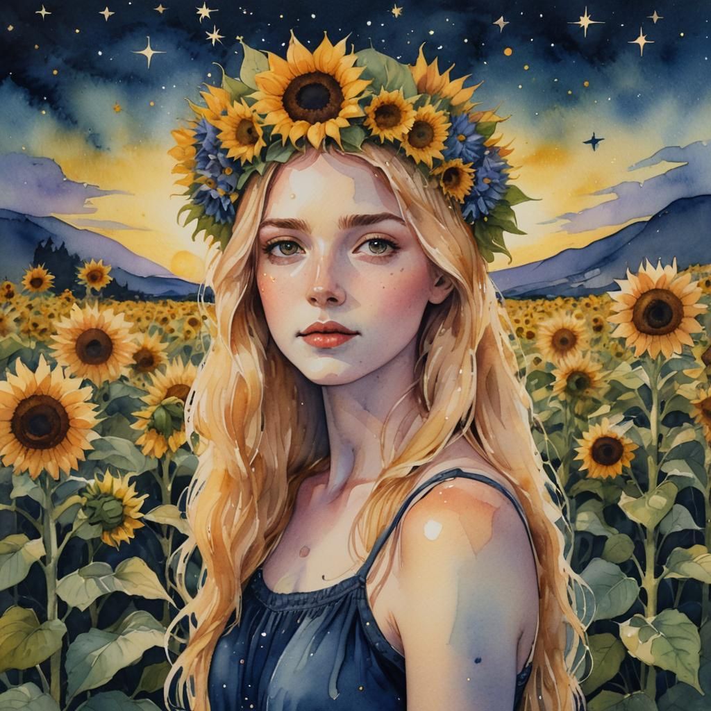 Sunflower girl again!  by @Amelia RW
