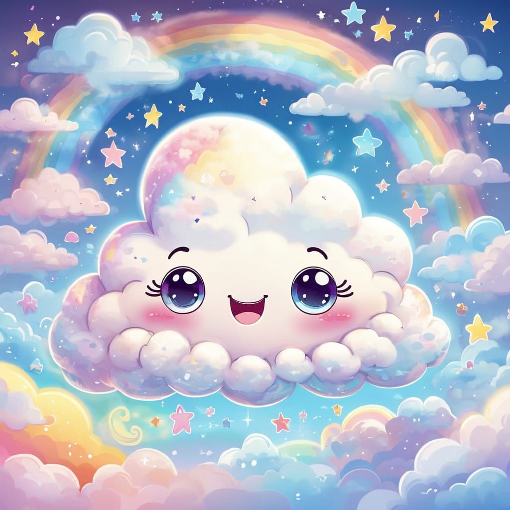 happy cloud  by @Synful