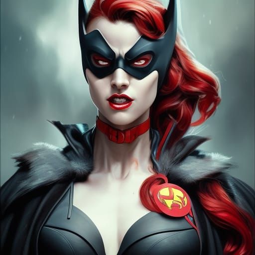 Evil batwoman, superhero style - AI Generated Artwork - NightCafe Creator