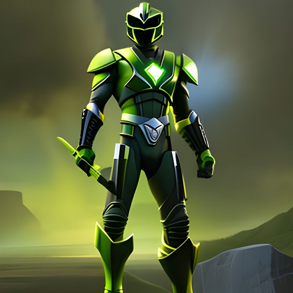 Green Power Ranger - AI Generated Artwork - NightCafe Creator