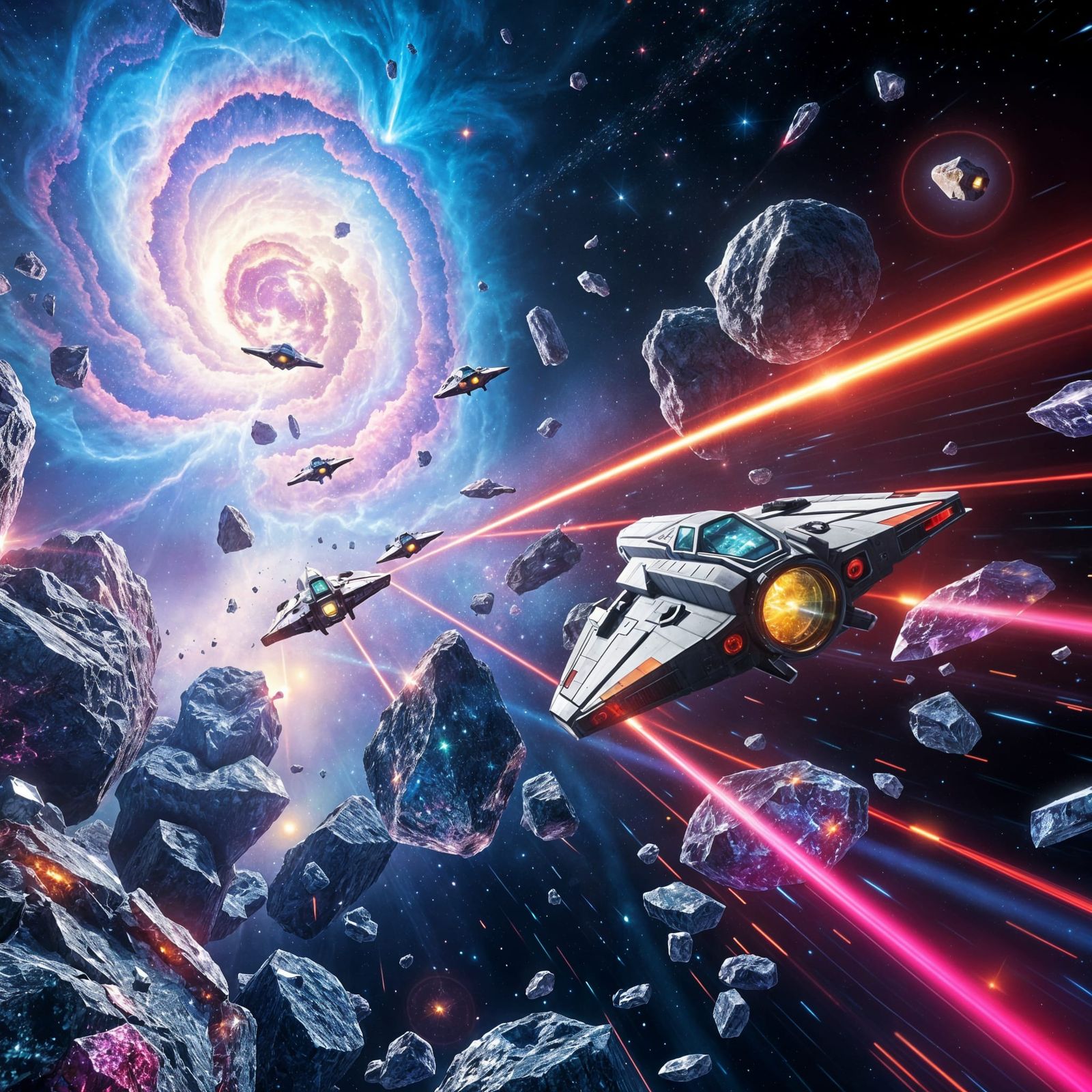 Galactic Adventure in the Crystal Belt  by @Figewek