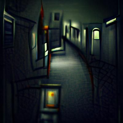 Dark corridor