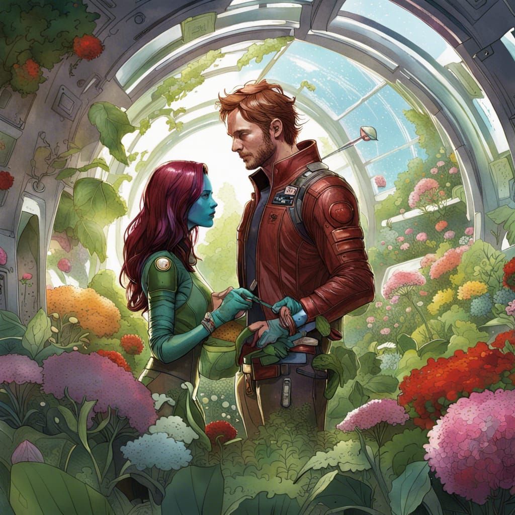 Gardeners of the Galaxy - AI Generated Artwork - NightCafe Creator