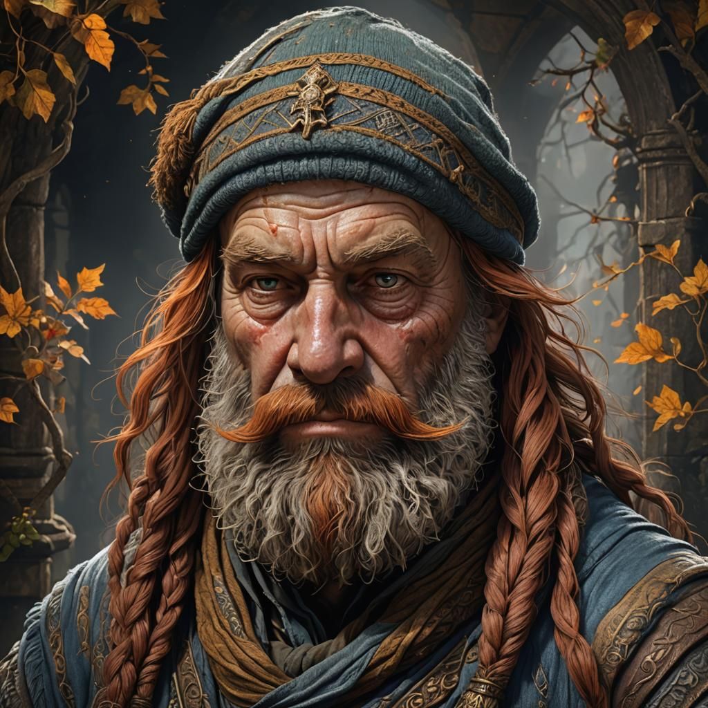 Grizzled Dwarf Magic-User - AI Generated Artwork - NightCafe Creator