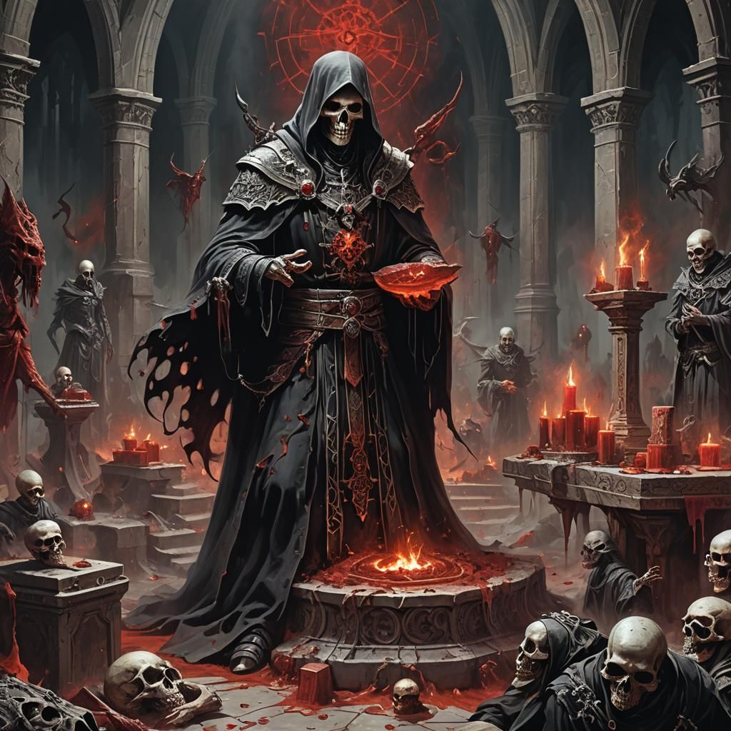 Summoning an eldrich god  by @undefined