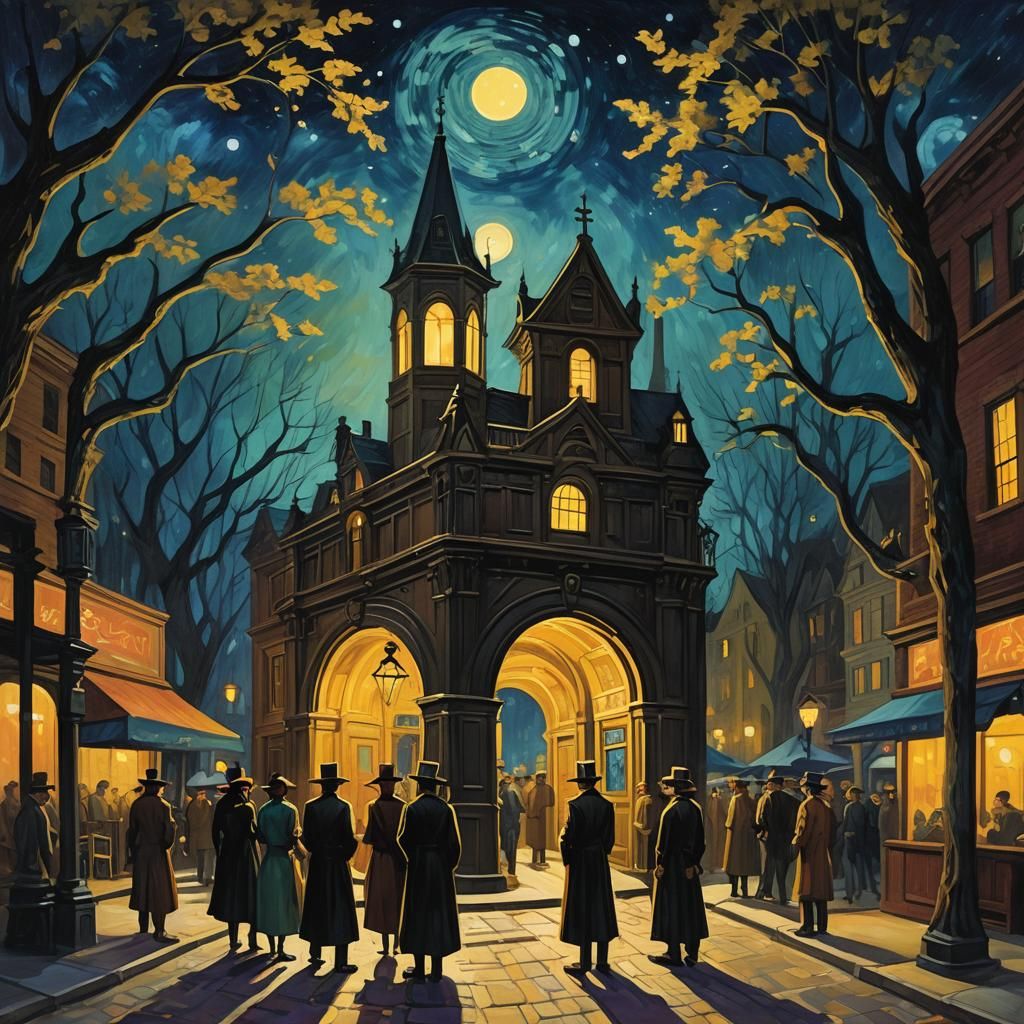 Eerie Festival with Portal, in Steampunk Gothic Style