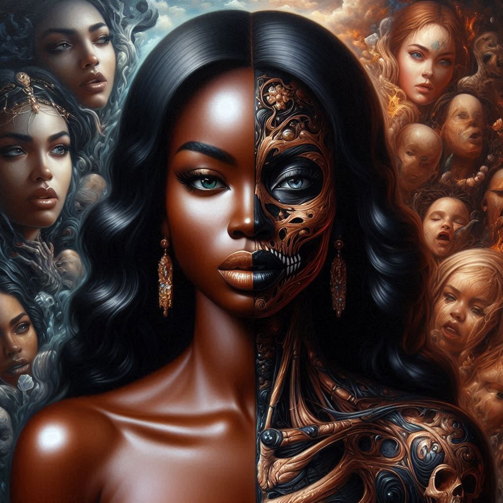 One side is Life, the other side is Death . They both inhabit the same person