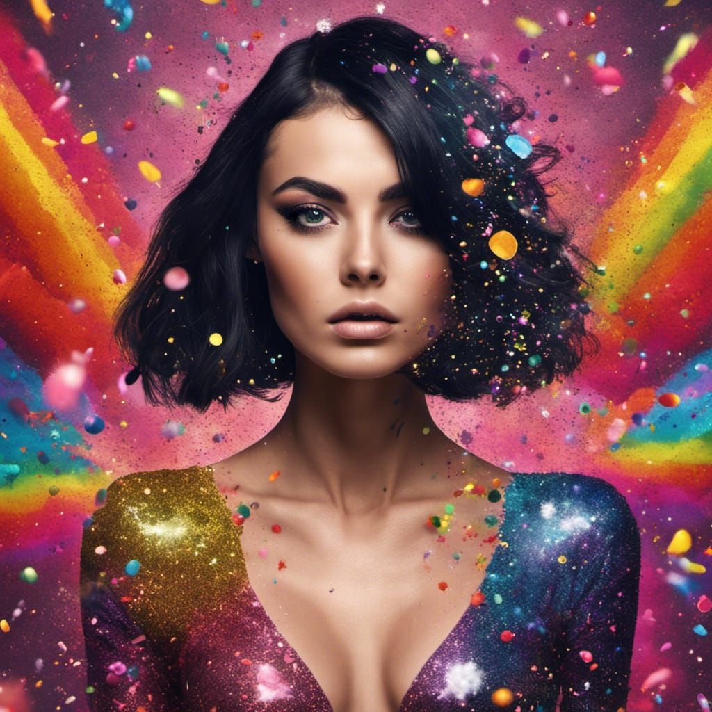 Glitter bomb AI Generated Artwork NightCafe Creator