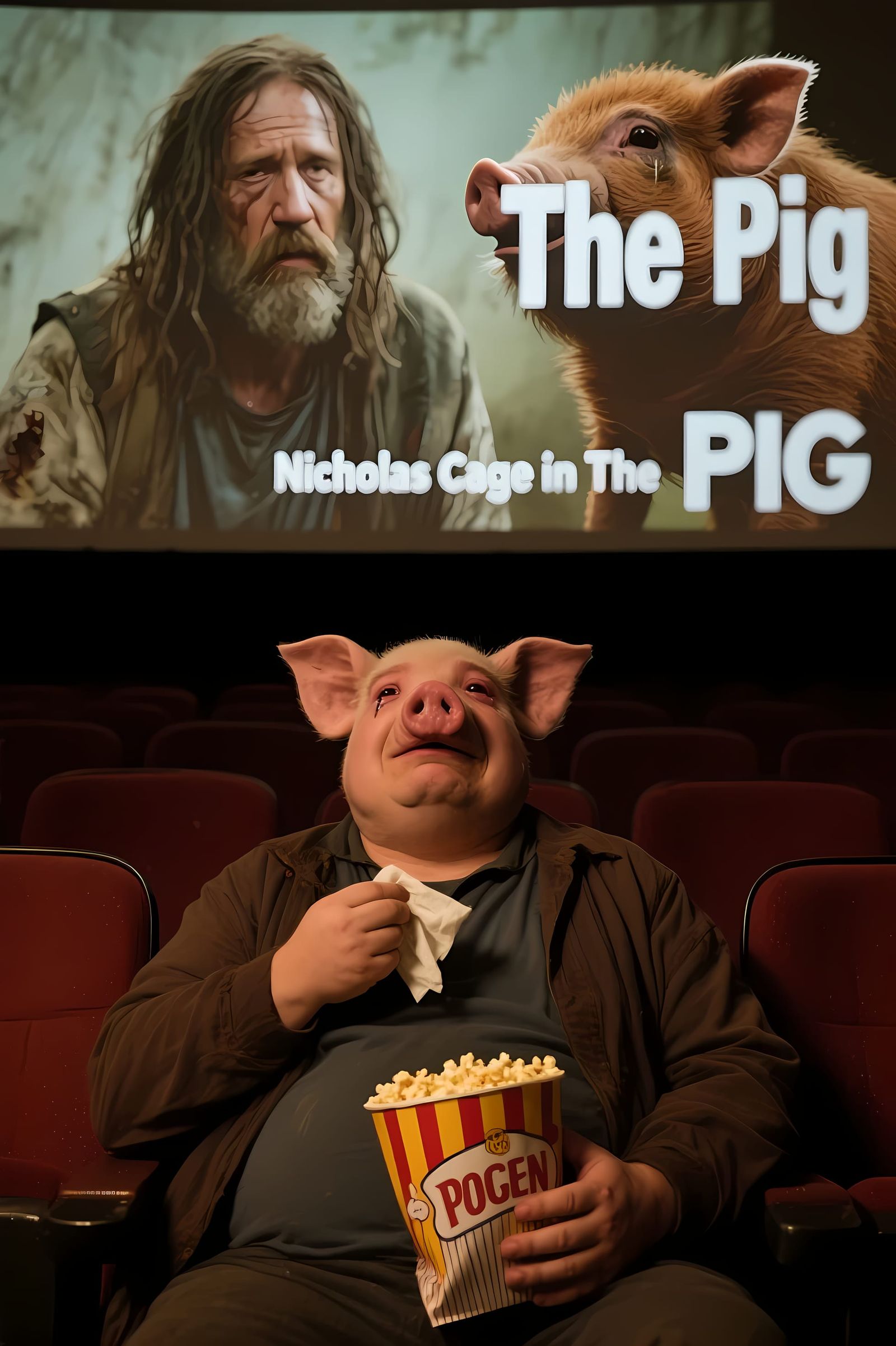 Pigman watches a tearjerking Movie