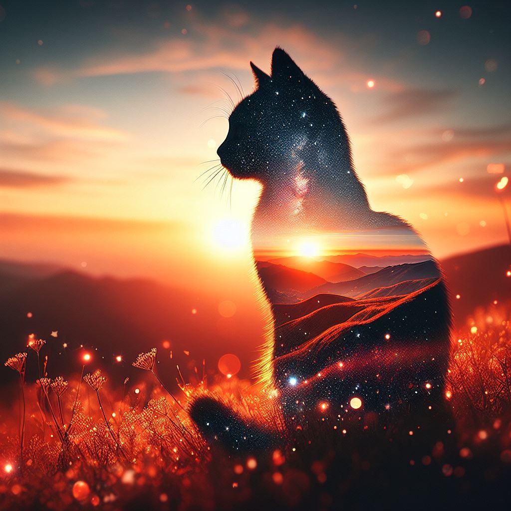 Sunset Cat