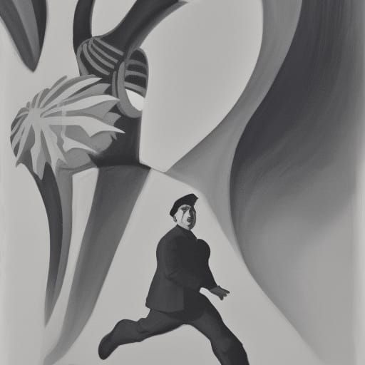 still from black and white old movie, film grain, pokemon li...