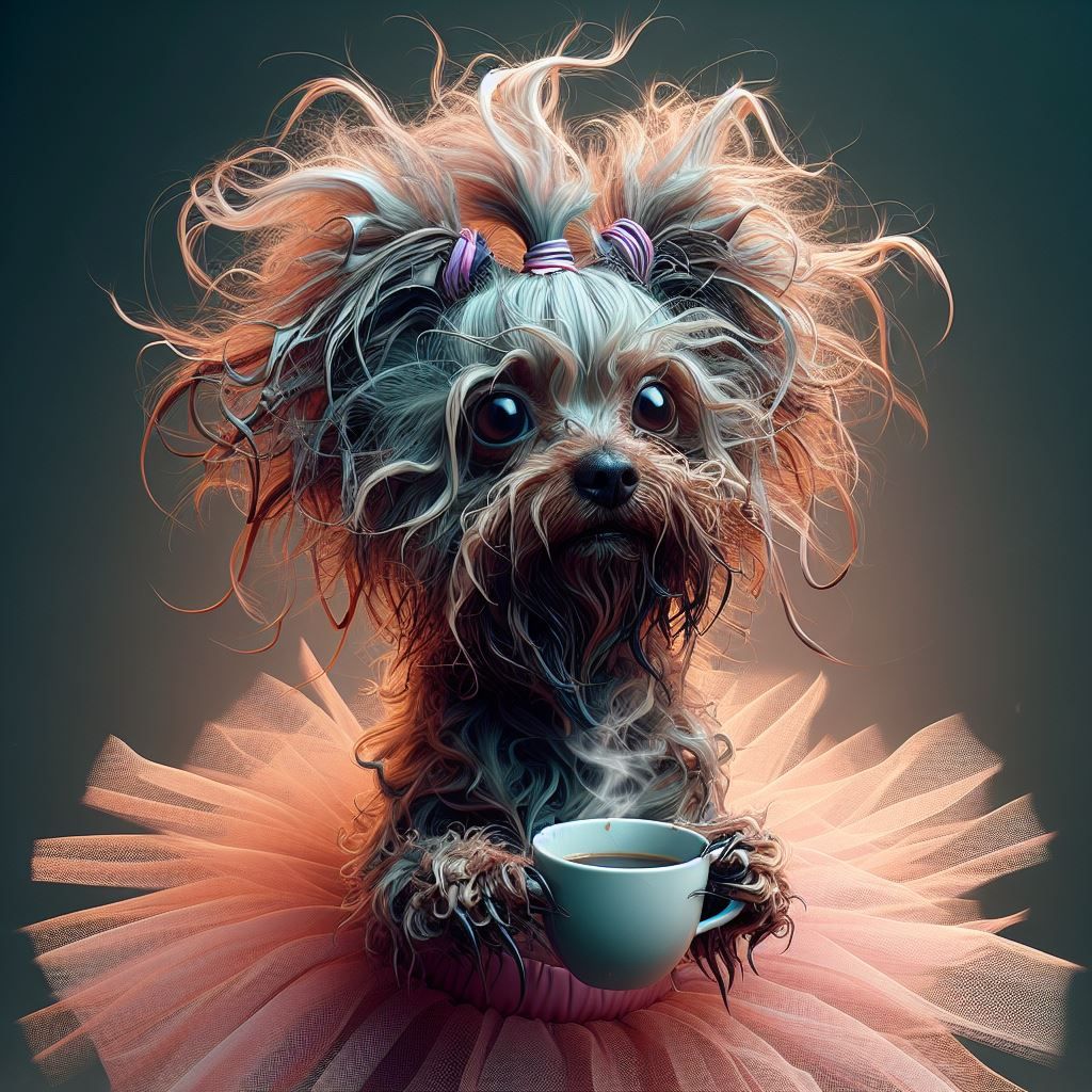 Messy Hair. Check. Coffee. Check. Ready to rule the day.  .....