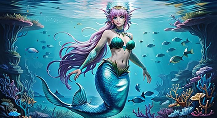 Biopunk Mermaid, Goddess , 

enhancements