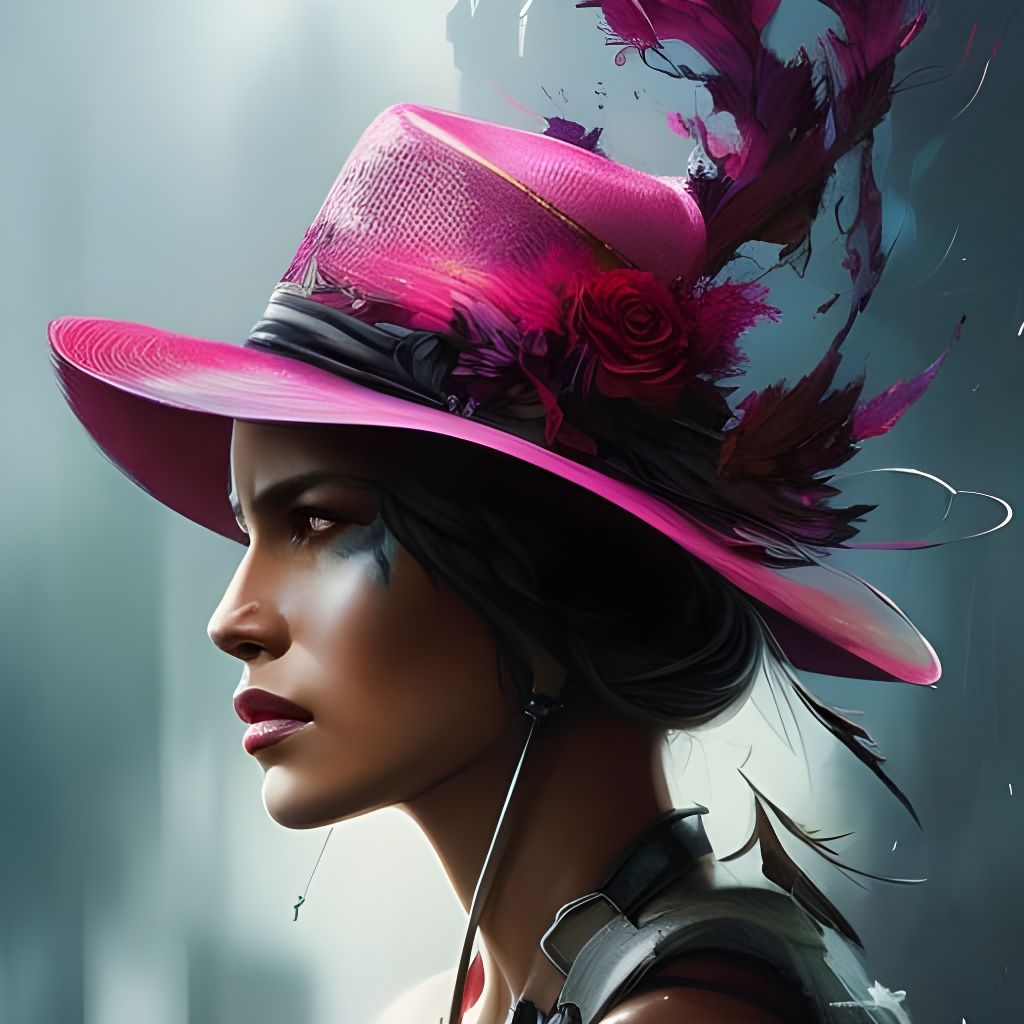 Beautys and her hats - AI Generated Artwork - NightCafe Creator