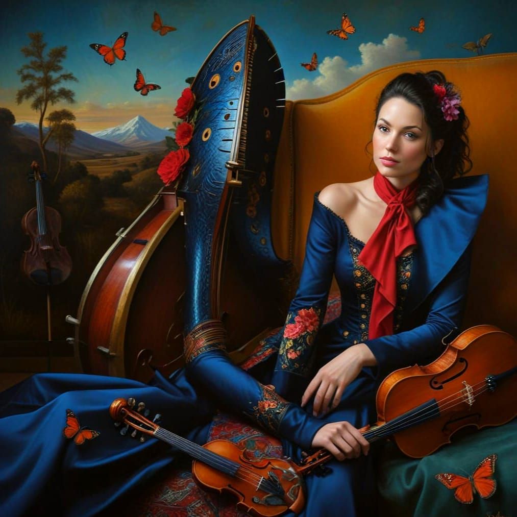 Vibrant Surrealistic Portraits of Elegant Ladies