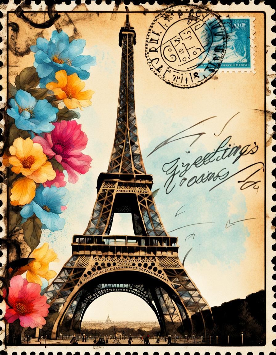 Greetings From France  by @lizardly 