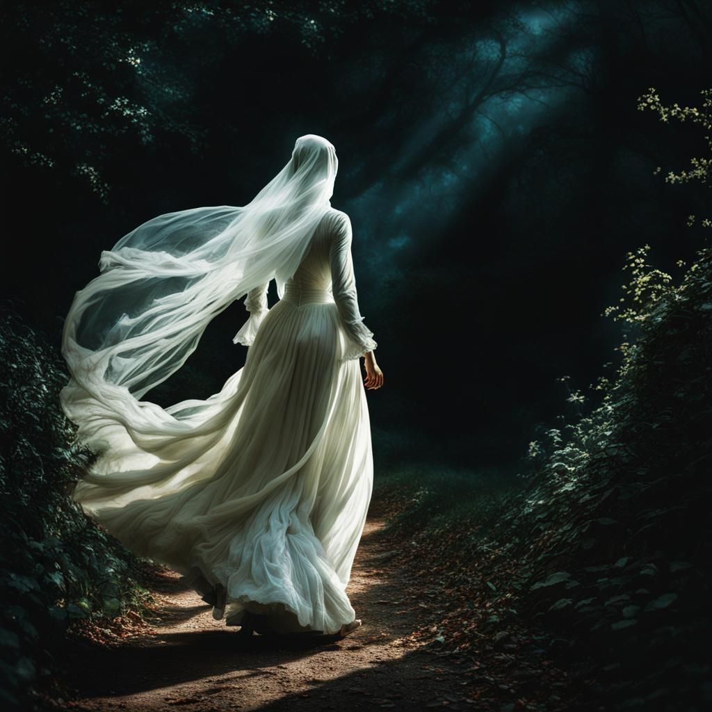 The woman in white ...  by @BethM-L