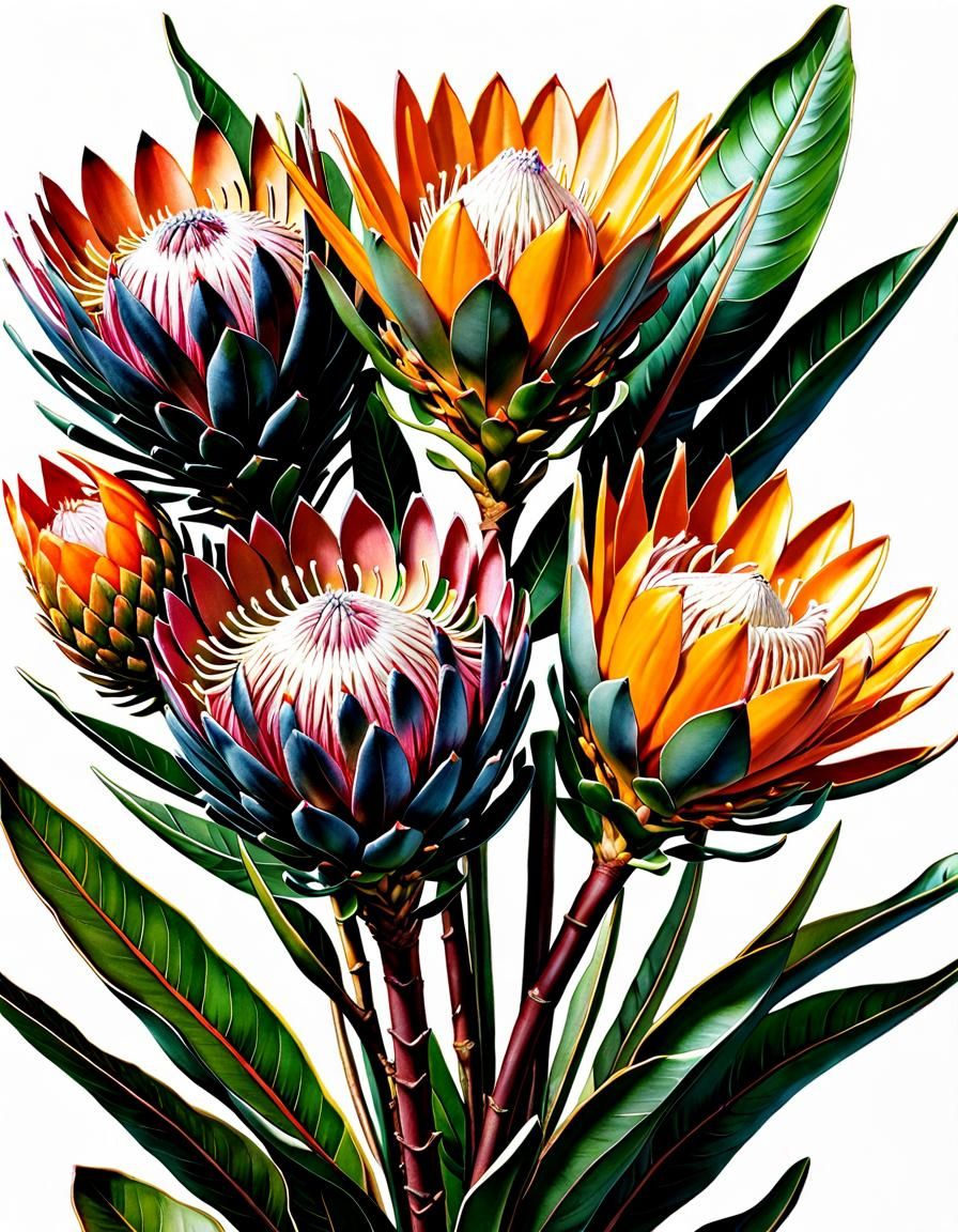 King Protea Bloom (Protea cynaroides)