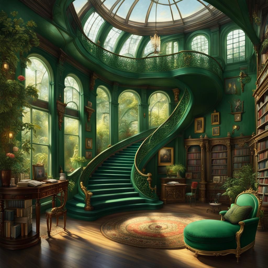 Emerald room  by @Hexxe