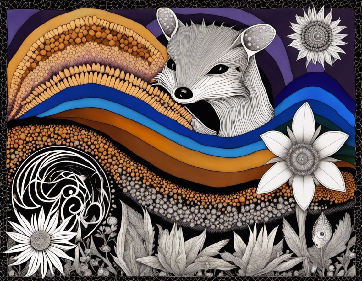Gondwana, Gaia, harmonics, Native, Flora, flannel flowers, A...