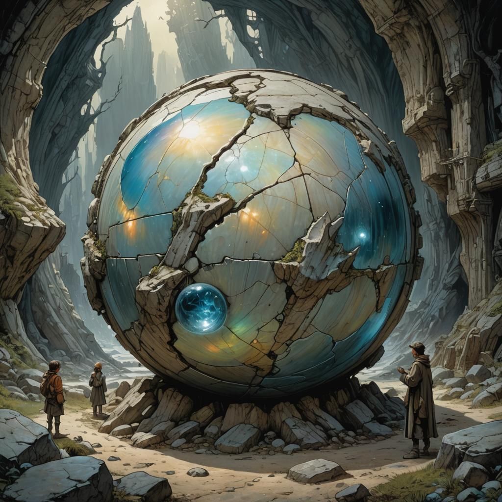 mysterious stone orb 